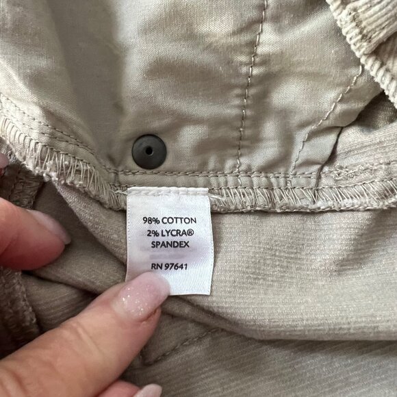 Plus size J JILL tan corduroy skirt size 18 - Picture 10 of 12